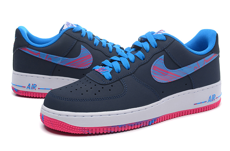 Nike Air Force 1 Low The South Coast Black Blue Red Sneaker